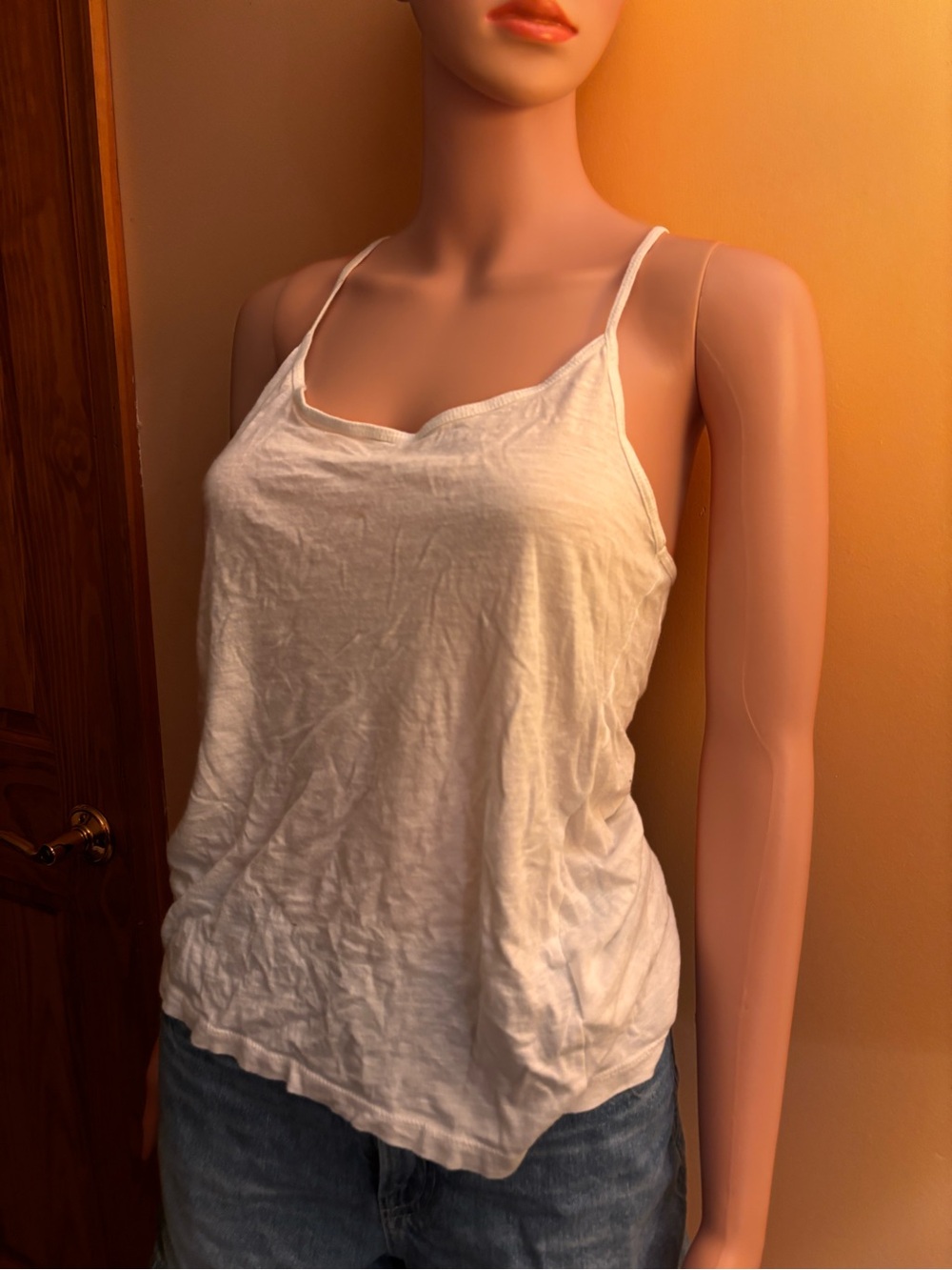 H&M White Spaghetti Strap Camisole